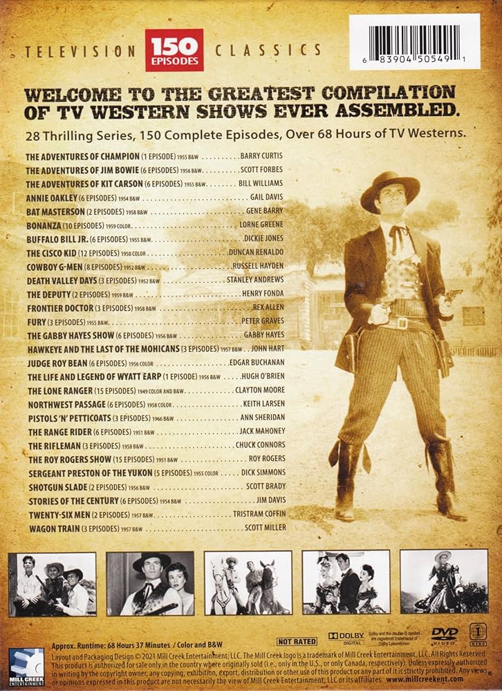 その他 TV Classic Westerns [DVD] Classic TV Westerns (DVD) - Walmart.com